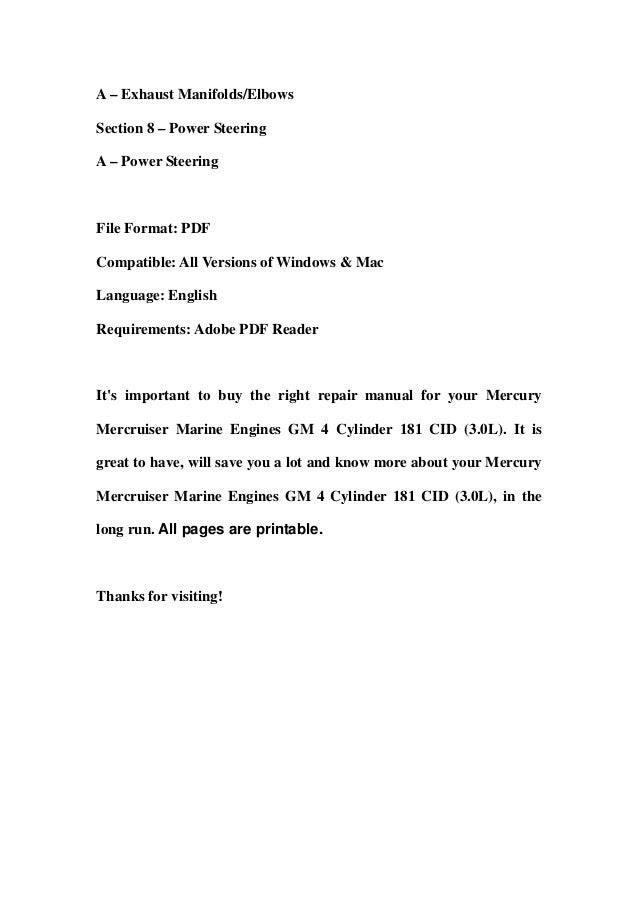 mercury mercruiser marine engines gm 4 cylinder 181 cid (3 0 l) servi mercury mercruiser marine engines gm 4 cylinder 181 cid 30 l service repair workshop manual download 3 638?cb=1357820893 mercury mercruiser marine engines gm 4 cylinder 181 cid (3 0 l) servi,Ignition Wiring Diagram Gm Marine 181